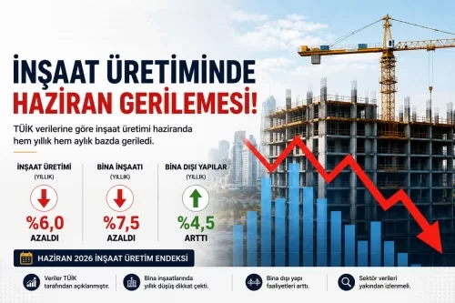 İnşaat Üretiminde Haziran Gerilemesi: Bina Yapılarında Düşüş Öne Çıktı